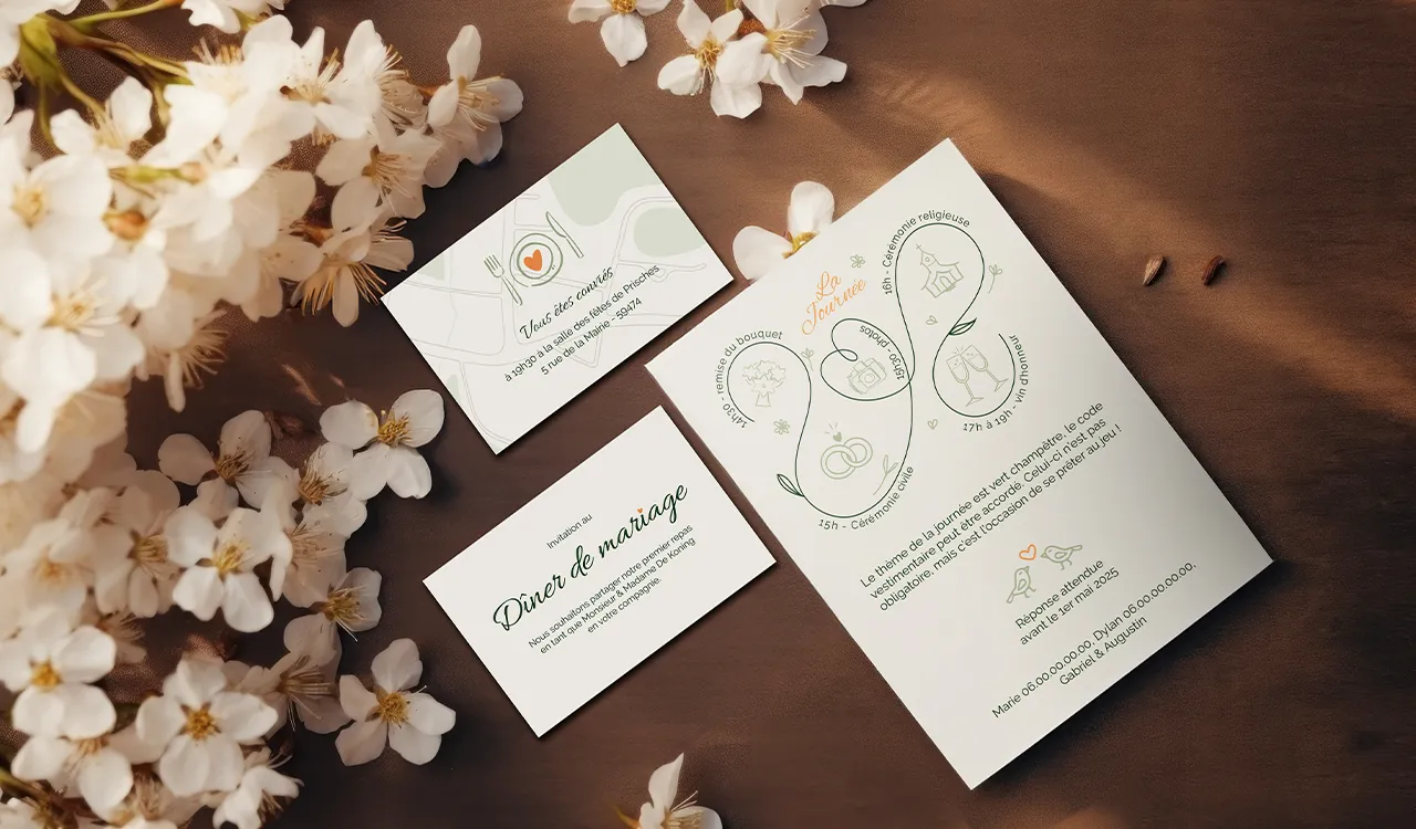 Faire-part de mariage - visuel 1